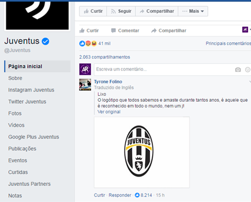 Novo 'logo' enfurece torcedores da Juventus